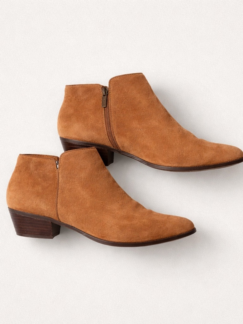 Crown Vintage Women's Tabitha Suede Ankle Booties in Cognac (11)